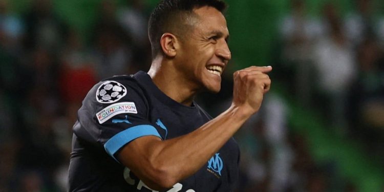Alexis Sánchez fue figura en triunfo de Marsella contra Sporting de Lisboa en la Champions