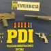 Efectivos de la PDI Valparaíso incautan una subametralladora, una escopeta y dos revólveres en un domicilio del cerro Playa Ancha