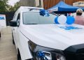 Ministerio de Justicia entrega dos nuevas camionetas para traslado de fallecidos en San Antonio y San Felipe