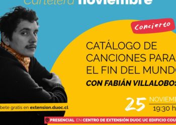 Músico porteño Fabián Villalobos lanzará nuevo álbum en Centro de Extensión Duoc UC