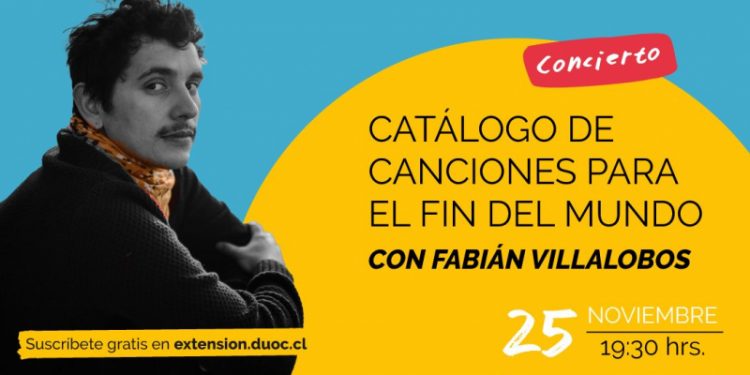 Músico porteño Fabián Villalobos lanzará nuevo álbum en Centro de Extensión Duoc UC