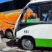 Valparaíso: Bus detenido en Avenida España genera nuevo accidente con ocho lesionados