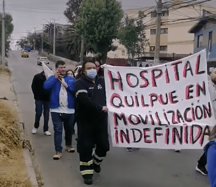 Fenats hospital Quilpué sigue en paralización: Exigen múltiples renuncias