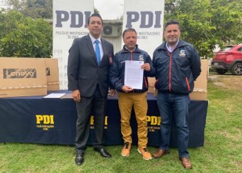 Municipio de Concón dona computadores a Policía de Investigaciones