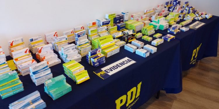PDI decomisa medicamentos avaluados en 6 millones de pesos en Valparaíso