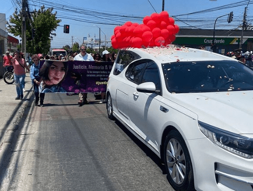 Caravana da el último adiós a Michelle Ayala en Quilpué