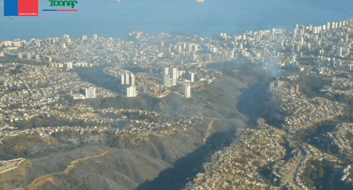 Incendio en Viña del Mar consume 125 hectáreas