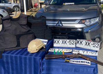 PDI recupera armas y chalecos anti balas en Cartagena