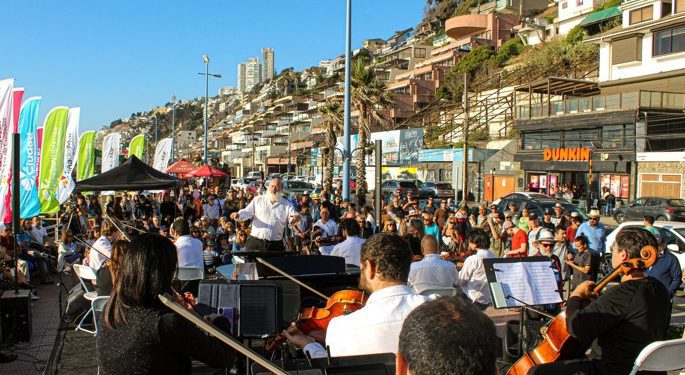 Realizan intervenciones artísticas de Verano en Viña del Mar
