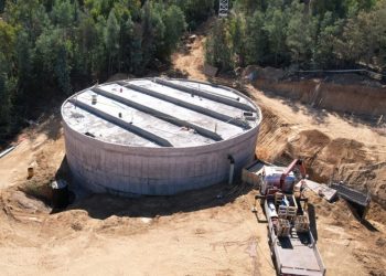 Obras de nuevo estanque de Esval para Placilla de Peñuelas entra en su etapa final
