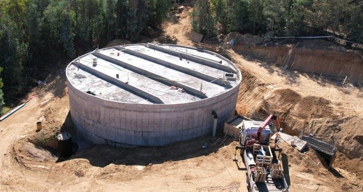 Obras de nuevo estanque de Esval para Placilla de Peñuelas entra en su etapa final