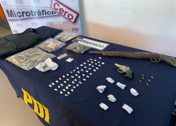 PDI captura a cinco individuos e incauta armamento en Playa Ancha