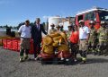 Bomberos recibe donación de material por 20 mil dólares de Estados Unidos