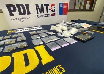 Detienen a pareja que vendía droga en playa de Papudo