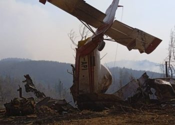 Avión contratado por Conaf cayó mientras combatía incendio