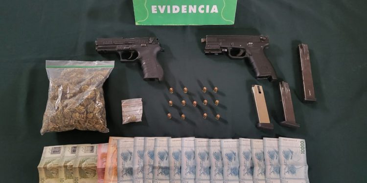 Capturan a cuatro sujetos que se movilizaban armados por Quillota
