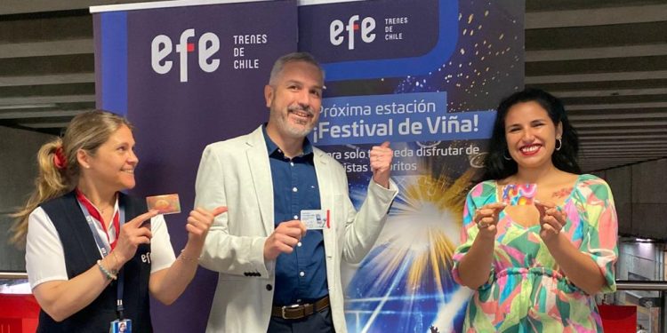 Anuncian operación de trenes en horario nocturno por Festival de Viña del Mar