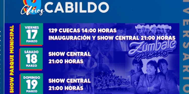 Cabildo celebrará su aniversario con la animación de Pancho Saavedra