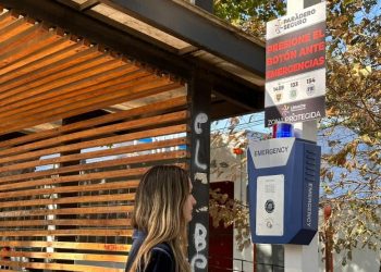 Limache inaugura paradero seguro con botones de emergencia