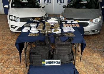 Desbaratan a banda con alto poder de fuego que traficaba en Quillota y Puchuncaví