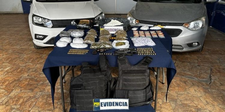 Desbaratan a banda con alto poder de fuego que traficaba en Quillota y Puchuncaví