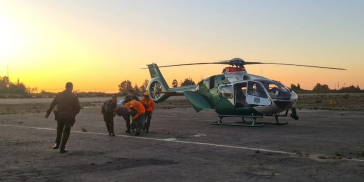Rescatan a herido en fundo siete hermanas en compleja evacuación aeropolicial