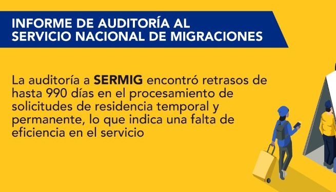 Contraloría iniciará sumarios en Servicio de Migraciones por retrasos y deficiencias