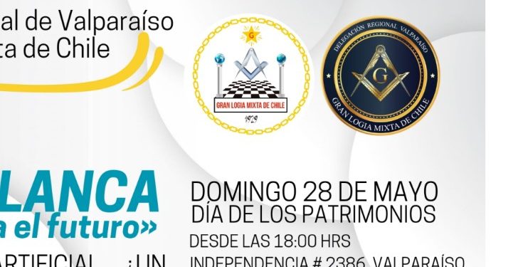 Gran Logia mixta de Chile invita a «tenida blanca» el 28 de mayo
