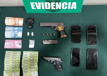 Detienen a tres personas por porte de armas en Concón