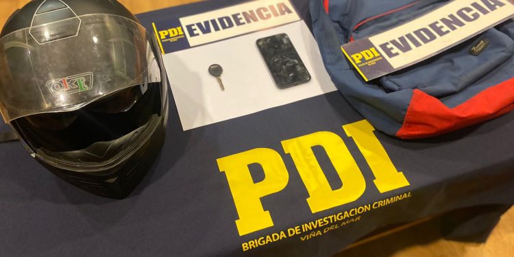 Capturan a motochorro venezolano que robó teléfono en Viña del Mar
