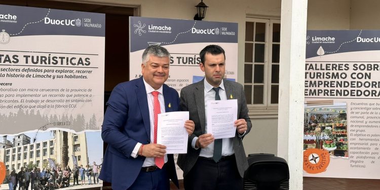 Limache firma alianza con Duoc UC para potenciar turismo