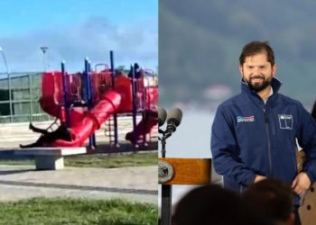 Tobogán donde quedó atrapado el Presidente Boric fue arreglado por módica suma