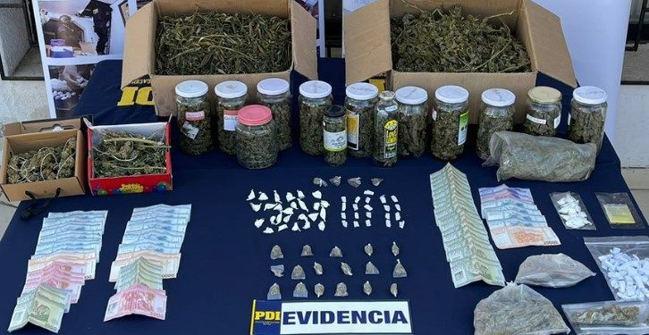 Quintero: PDI desbarata banda familiar por microtráfico de drogas