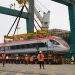 Desembarcan en Puerto de San Antonio 4 nuevos trenes para servicio de Chillán