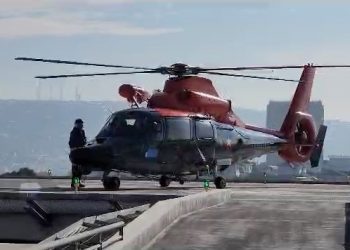 Exitosa prueba técnica del helipuerto se realizó en el hospital Claudio Vicuña de San Antonio