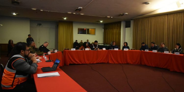 Realizan COGRID preventivo ante sistema frontal en la región de Valparaíso