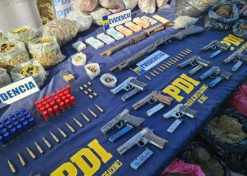 La Calera: Detención de traficantes termina con 13 armas de fuego incautadas