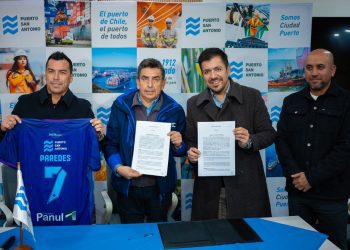 Puerto San Antonio renueva auspicio con club San Antonio Unido