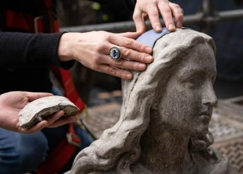 UV restaura virgen de la iglesia San Francisco del Cerro Barón