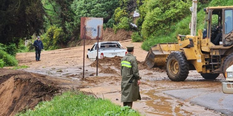 Deslizamiento de duna en Avenida Borgoño obliga al cierre de ruta
