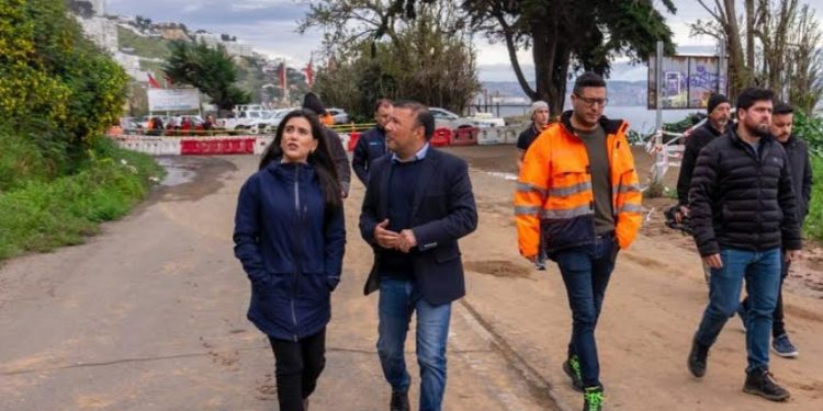 Dan a conocer medidas de contingencia por deslizamiento en Av. Borgoño