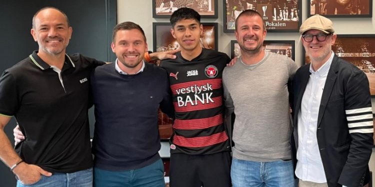 Darío Osorio fue presentado en el Midtjylland de Dinamarca
