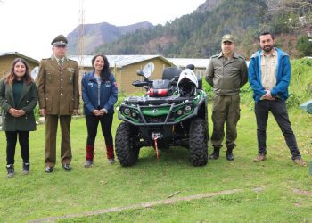 Delegada Presidencial Regional entregó cuadrimoto a Carabineros de Juan Fernández