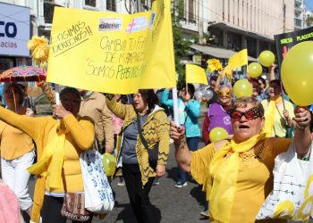 Personas Mayores de Valparaíso se manifiestan por sus derechos y el envejecimiento saludable