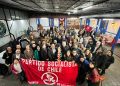 PS respalda masivamente gestión de Cristian Aravena en delegaciones provinciales de Los Andes y San Felipe