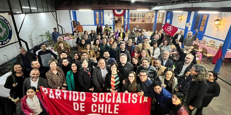 PS respalda masivamente gestión de Cristian Aravena en delegaciones provinciales de Los Andes y San Felipe