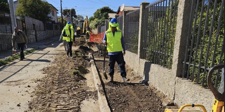 En etapa final se encuentra renovación de redes de agua potable de Esval en Glorias Navales