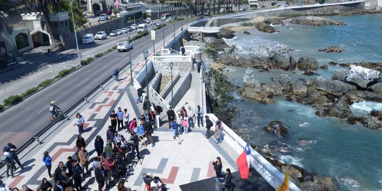 Viña del Mar inaugura Paseo en el Borde Costero de Av. Marina