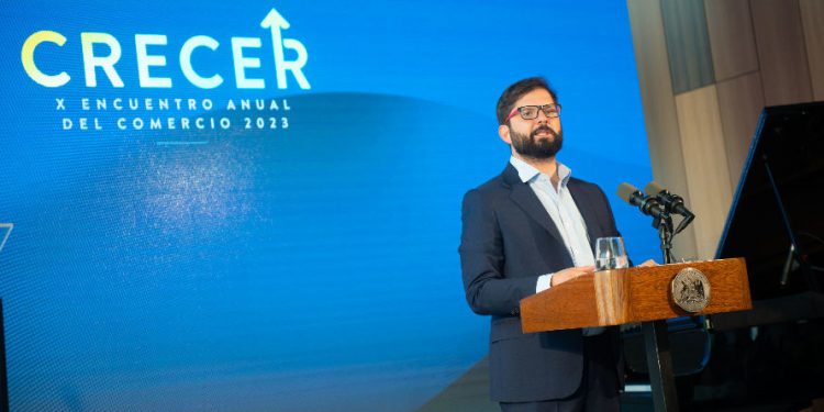 Presidente Boric participó del X Encuentro Anual del Comercio de la CNC