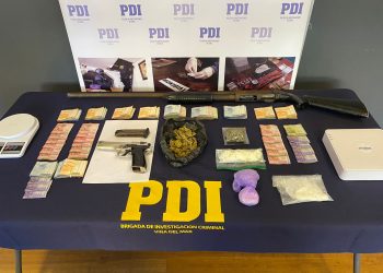 Detenidos por la PDI en Viña del Mar acopiaban droga al interior de piscina